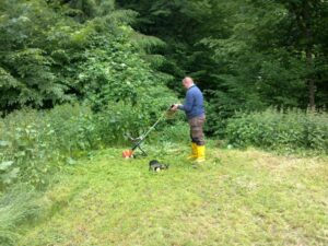 Beim Arbeitseinsatz