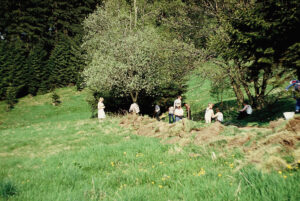 Wegebau, auskoffern